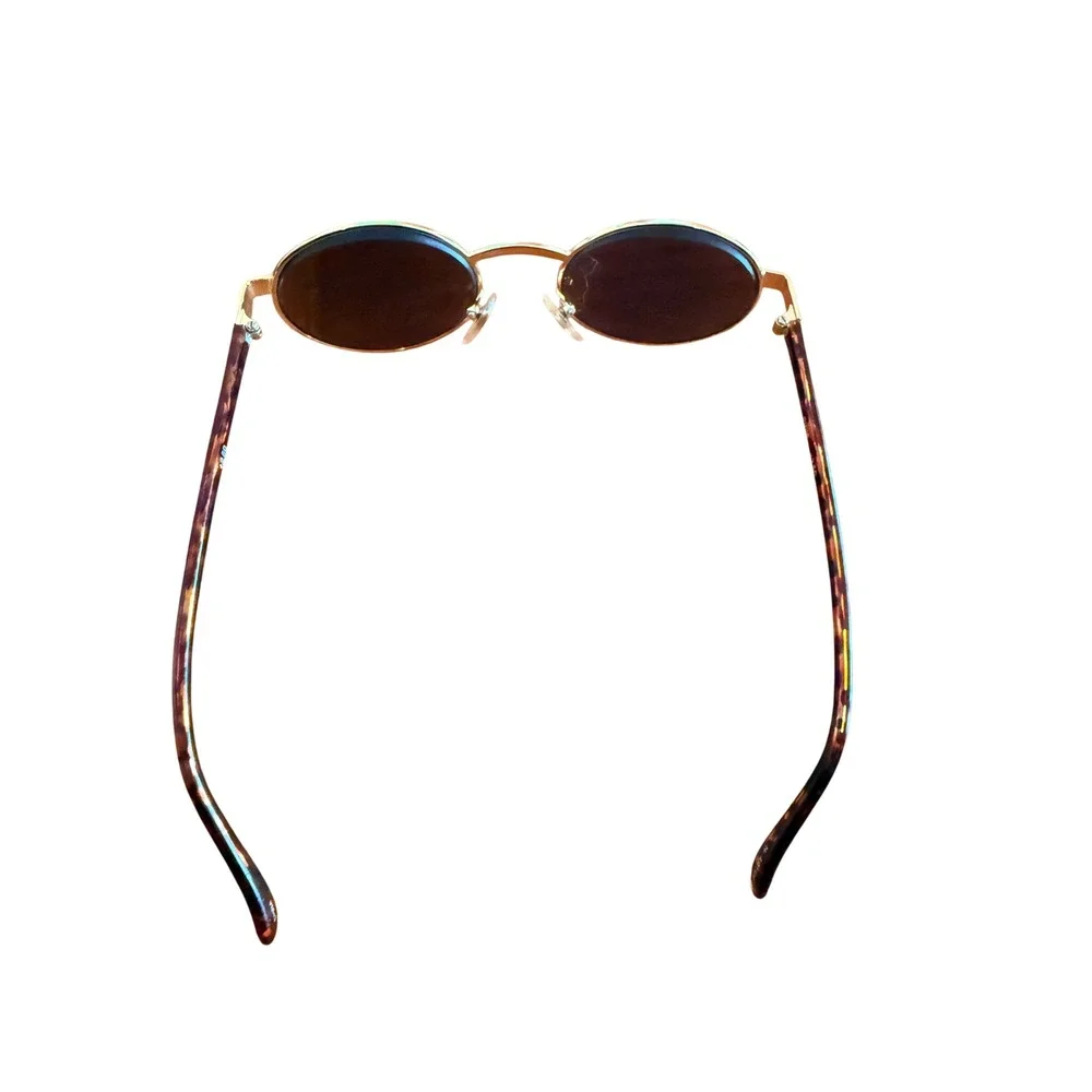 Handmade Oval Tinted Reading Glasses +2.50 Gold Tortoise Shell P1018 Mens Womens